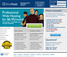 BlueHost's Home Page