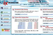 IX Web hosting's Home Page