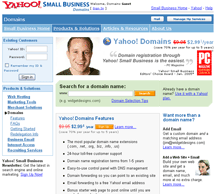 Yahoo's Business Home Page